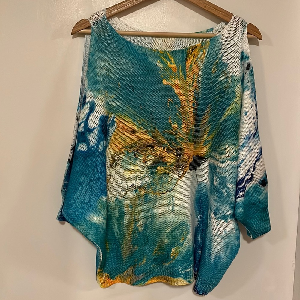 Luisa Ricci Open Shoulder Watercolour Sweater